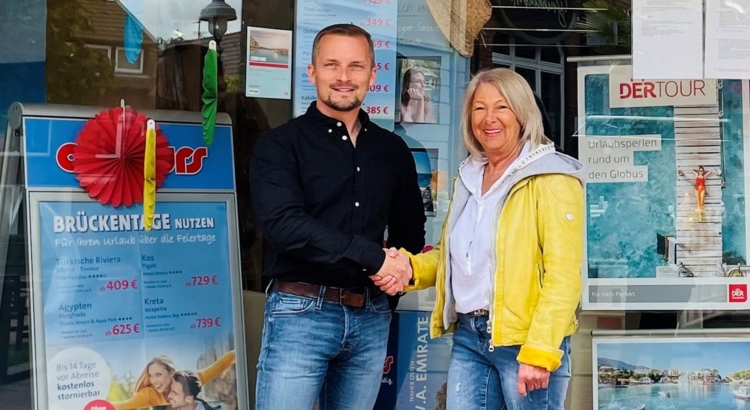 Daniel Plum (links) und Maria Erich (rechts) Foto Reisebuero